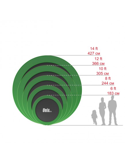 Батут UNIX line 8 ft inside (green)